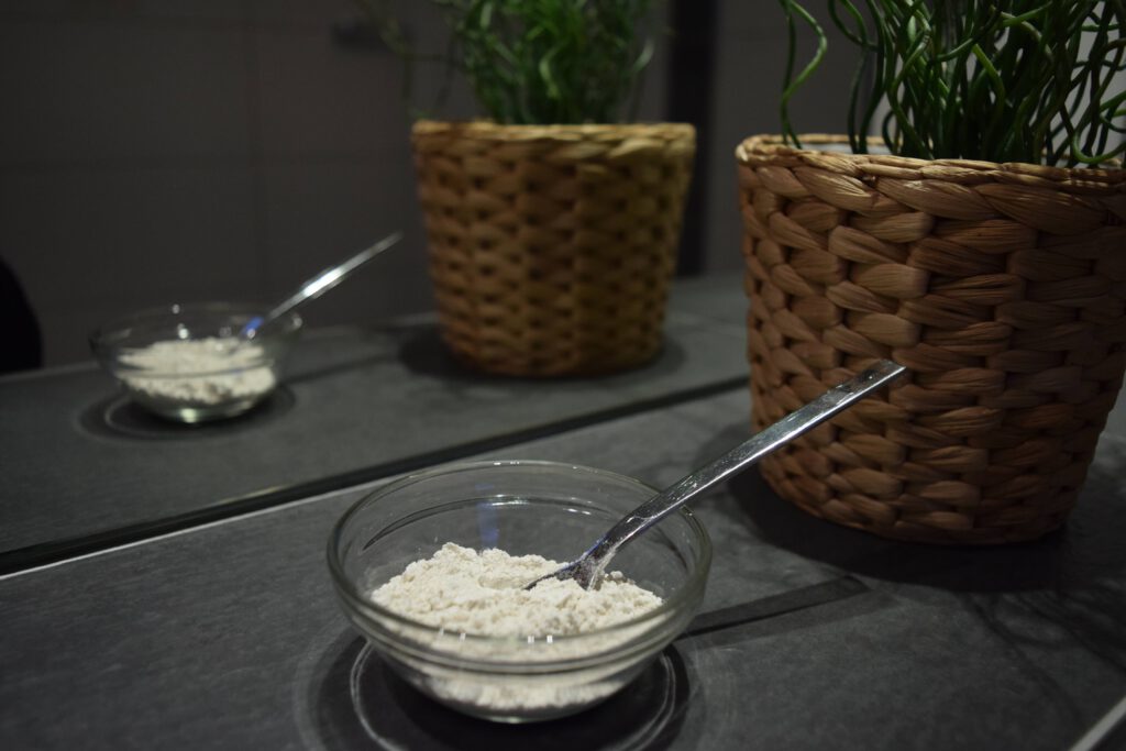 roggenmehl im Badezimmer